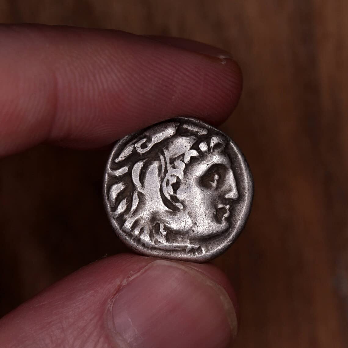 2000 Year Old Ancient Greek Alexander the Great Silver Drachm Coin